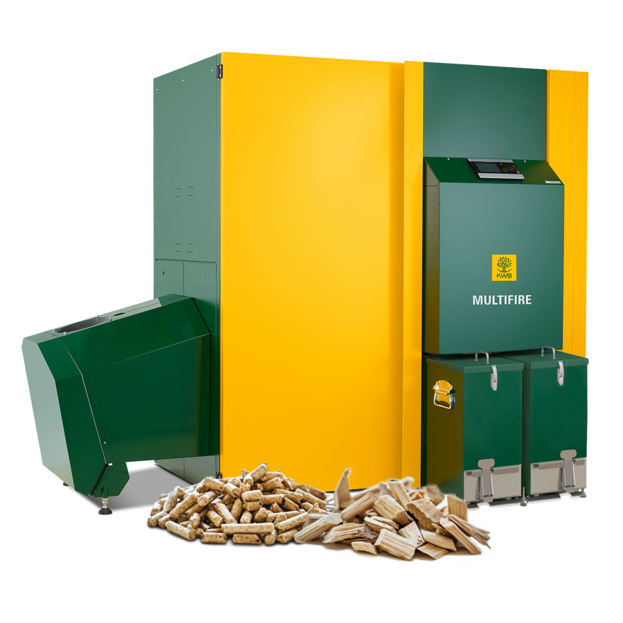 KWB Multifire katel - kütmine pelletite ja hakkepuiduga